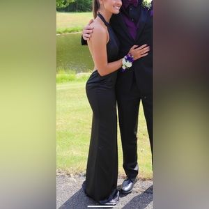 Black mermaid train dress from Revolve!